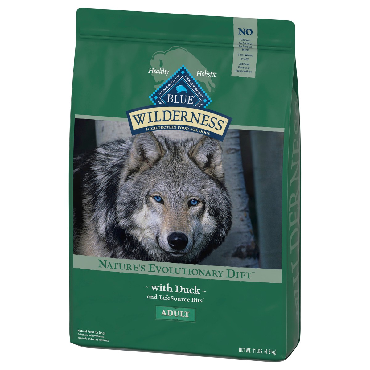 slide 3 of 10, Blue Buffalo Wilderness Grain Free with Duck Adult Dry Dog Food - 11lbs, 11 lb