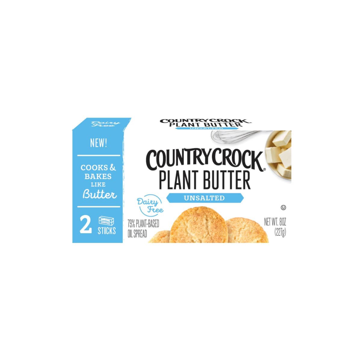 slide 1 of 5, Country Crock Plant Unsalted Butter 8 oz, 8 oz