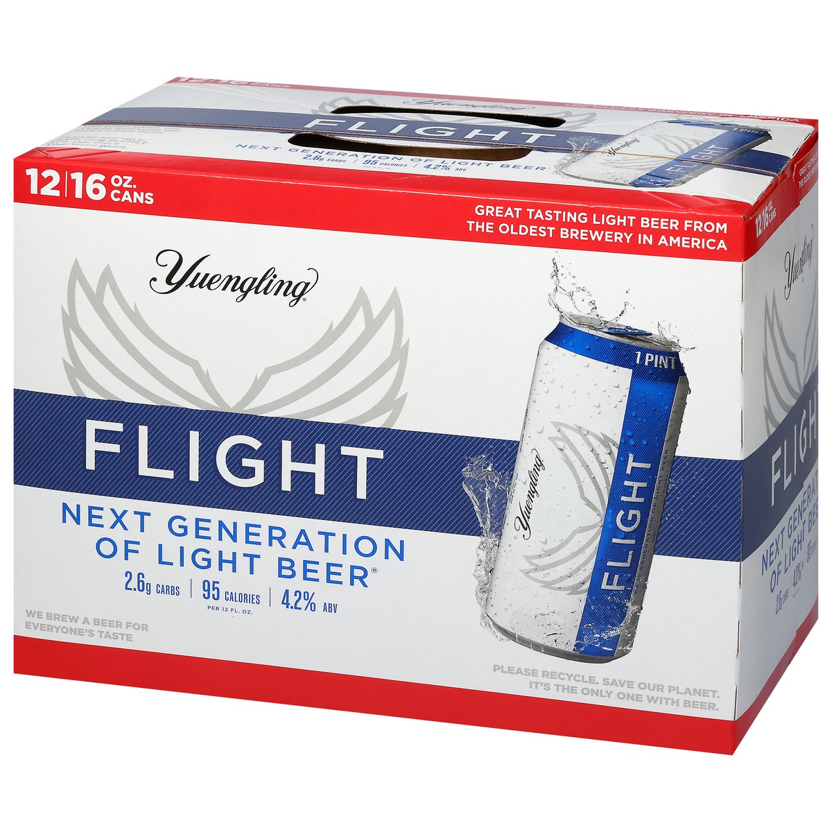 slide 4 of 13, Yuengling Flight Light Beer 12 - 16 oz Cans, 12 ct