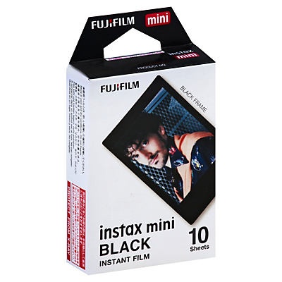 slide 1 of 1, Fujifilm Instax Mini Black Frame Instant Film, 1 ct