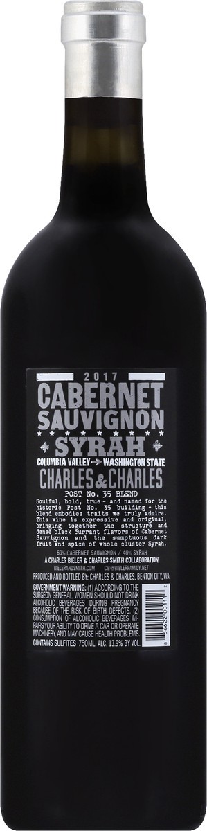 slide 4 of 11, Charles & Charles Double Trouble Red Wine Blend, 750 ml Glass Bottle, 13.3% ABV, 750 ml