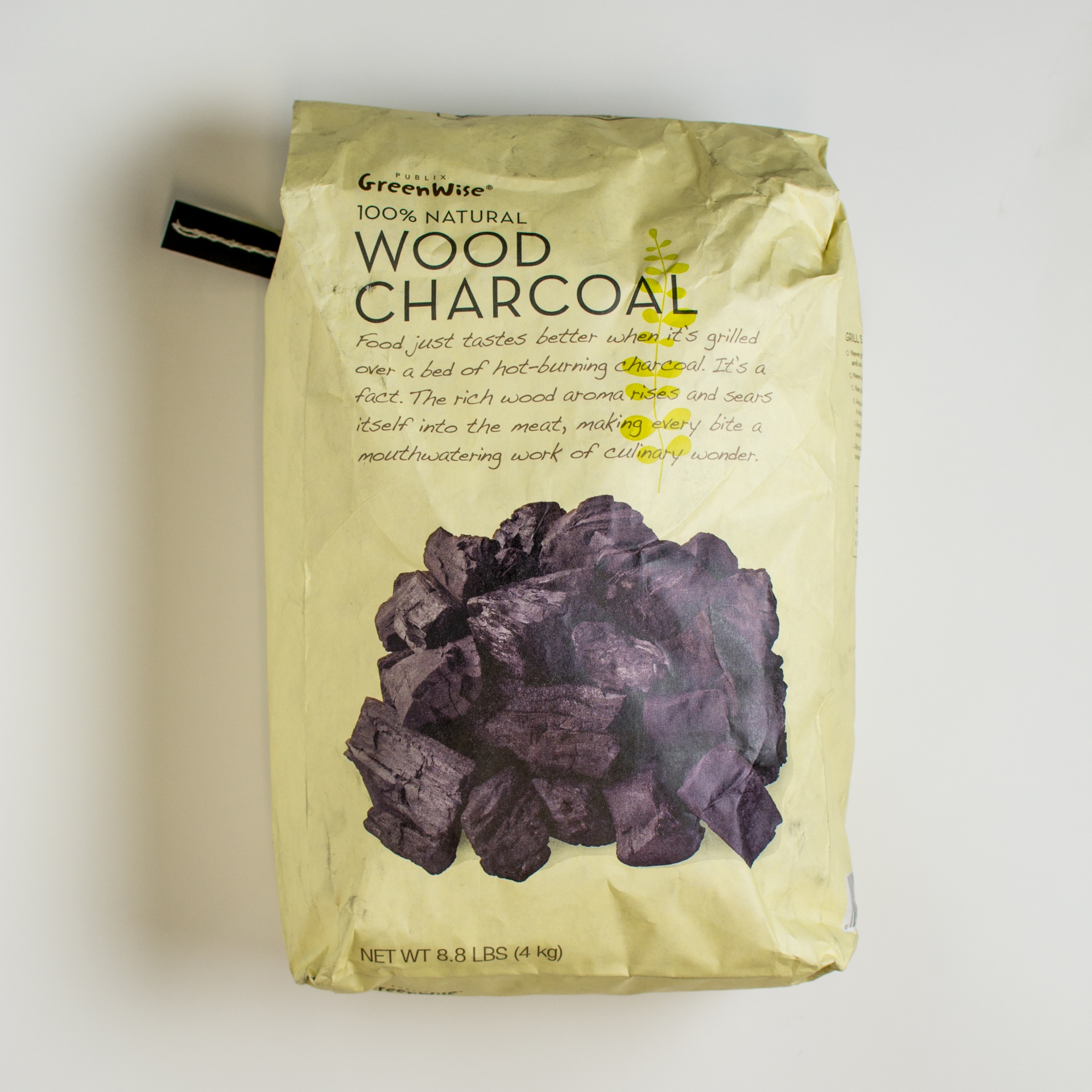 slide 1 of 1, Publix GreenWise Wood Charcoal Bag, 8.8 lb