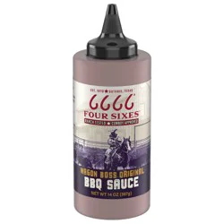 Four Sixes Wagon Boss Original BBQ Sauce 14 oz