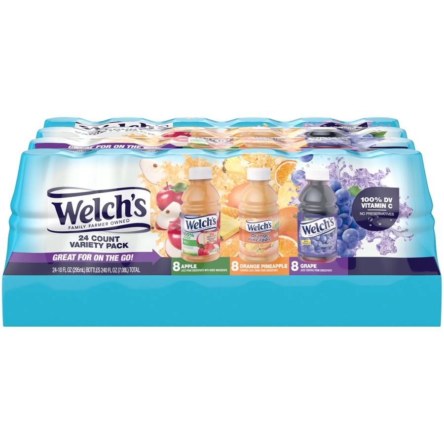 slide 1 of 5, Welch's Variety Juice - 24 ct; 10 fl oz, 24 ct; 10 fl oz