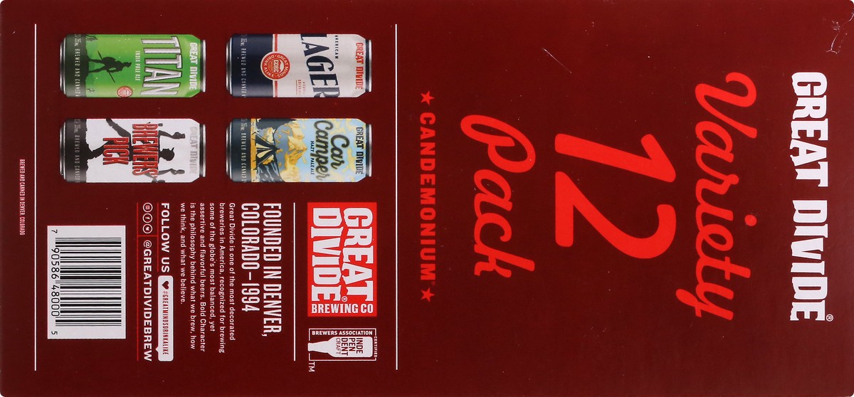 slide 4 of 9, Great Divide Brewing Co. Variety 12 Pack Beer 12 ea, 12 ct