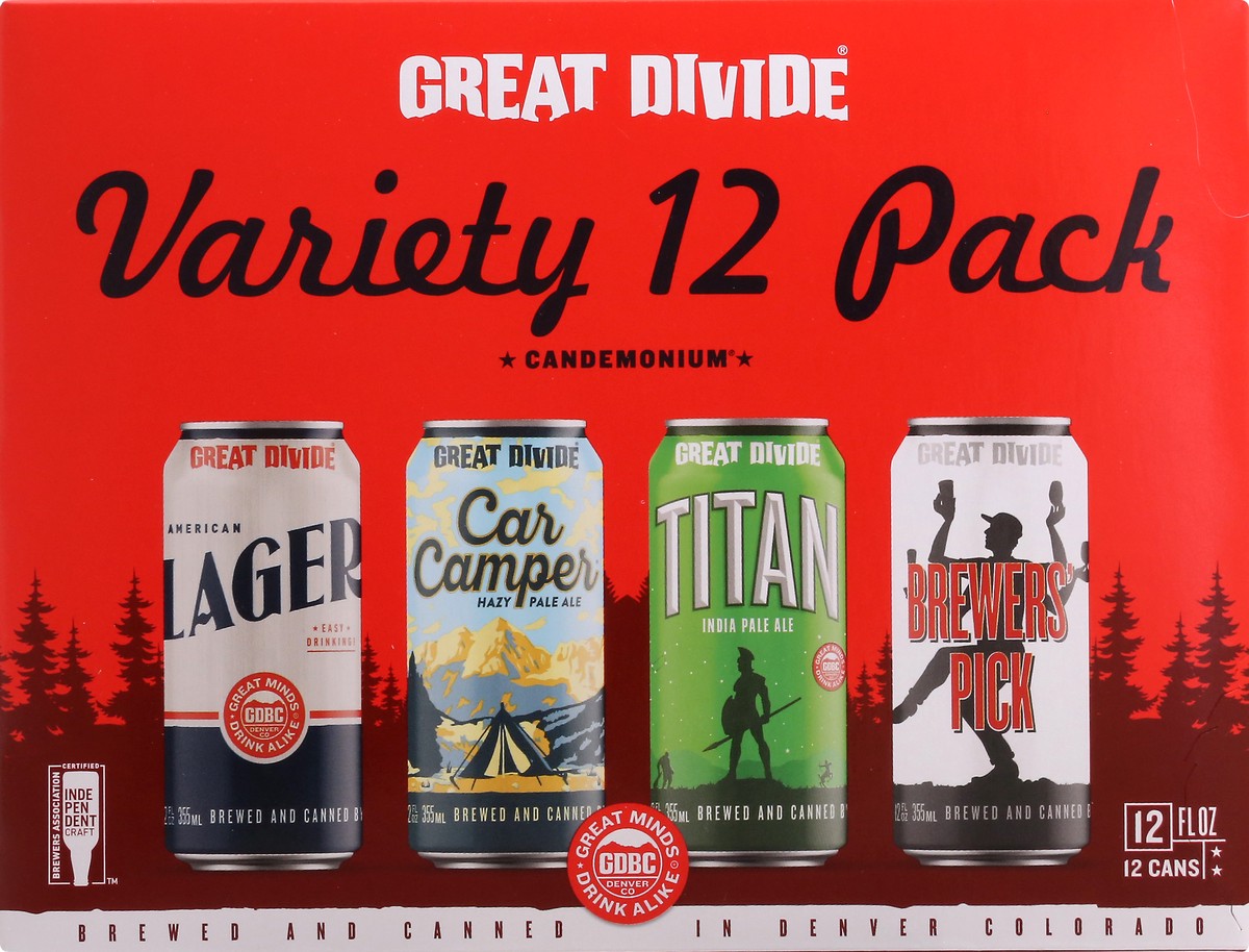 slide 5 of 9, Great Divide Brewing Co. Variety 12 Pack Beer 12 ea, 12 ct