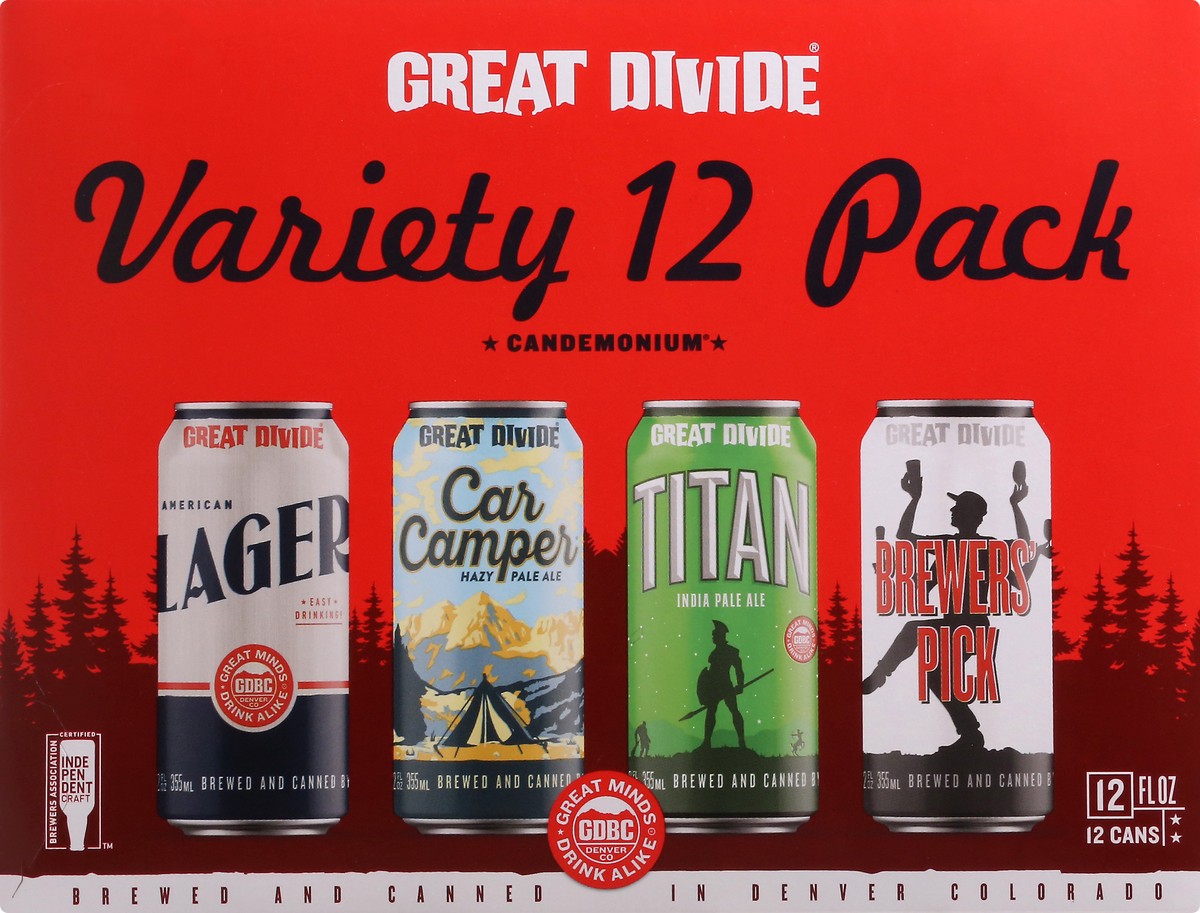 slide 6 of 9, Great Divide Brewing Co. Variety 12 Pack Beer 12 ea, 12 ct