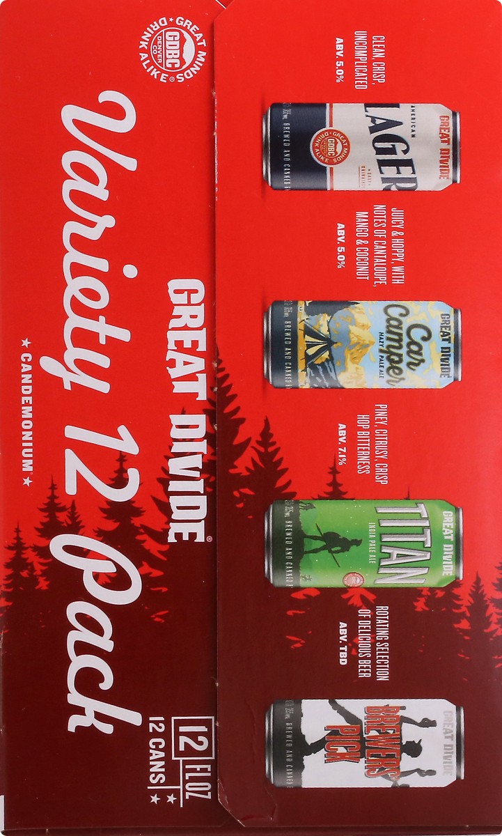 slide 8 of 9, Great Divide Brewing Co. Variety 12 Pack Beer 12 ea, 12 ct