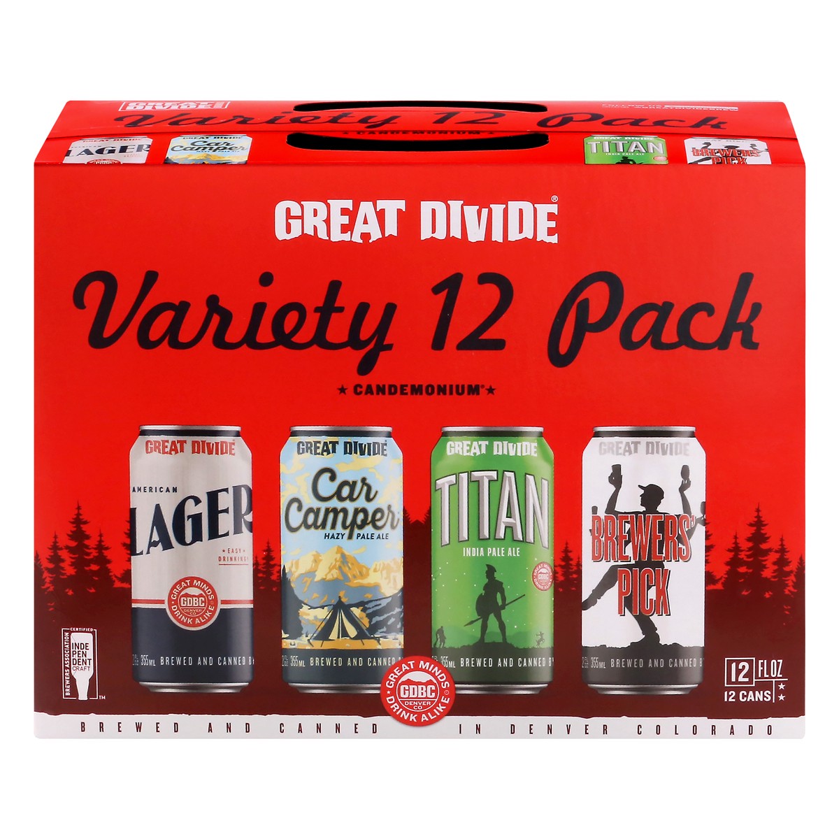 slide 1 of 9, Great Divide Brewing Co. Variety 12 Pack Beer 12 ea, 12 ct