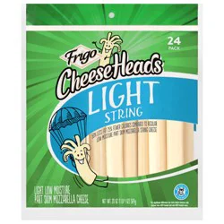 Frigo CheeseHeads Light String Low Moisture Part Skim Mozzarella Cheese 20 oz