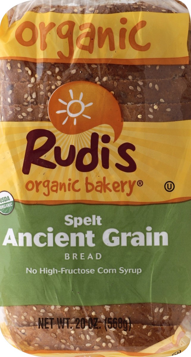 slide 2 of 6, Rudi's Bakery Bread Spelt Ancient Grain Organic, 20 oz