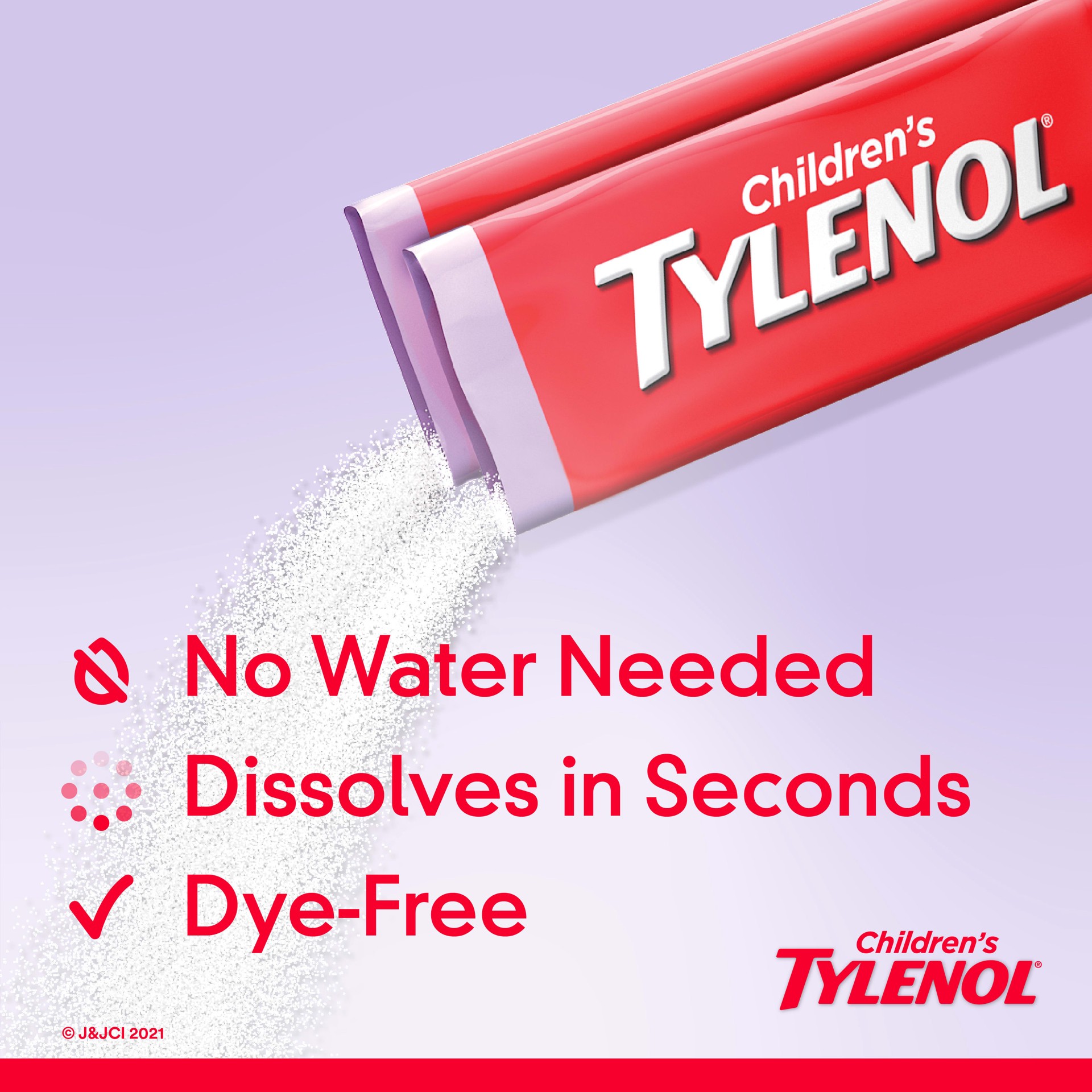 slide 2 of 9, Tylenol Childrens Dissolve Pack Pain Relief, 30 cnt