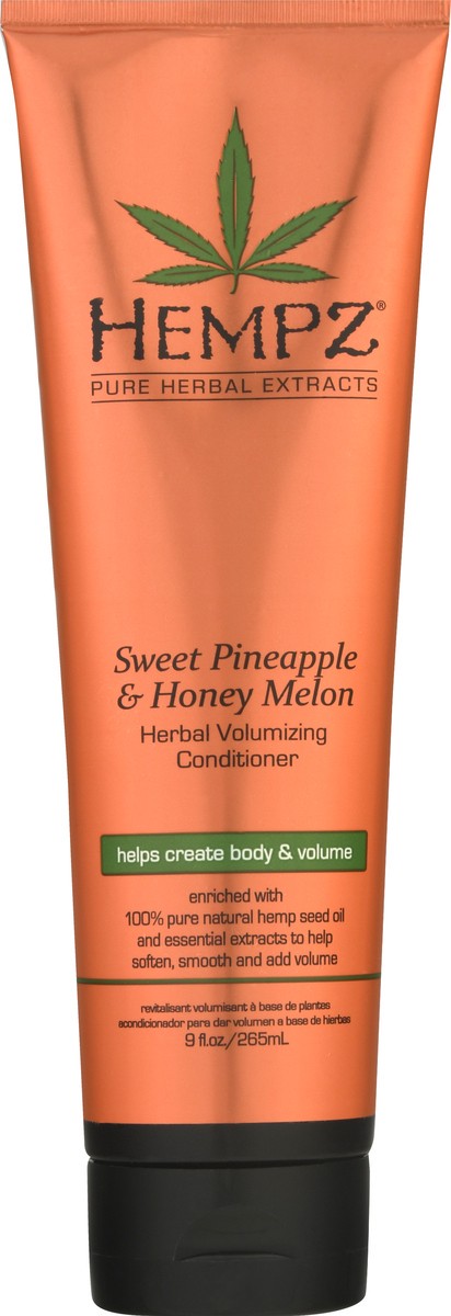 slide 6 of 9, Hempz Herbal Volumizing Sweet Pineapple & Honey Melon Conditioner 9 oz, 9 oz