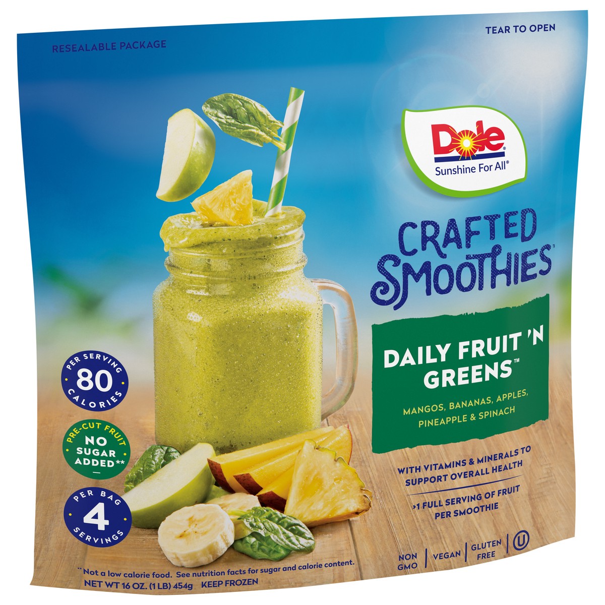 slide 4 of 11, Dole Crafted Smoothies, 14 oz