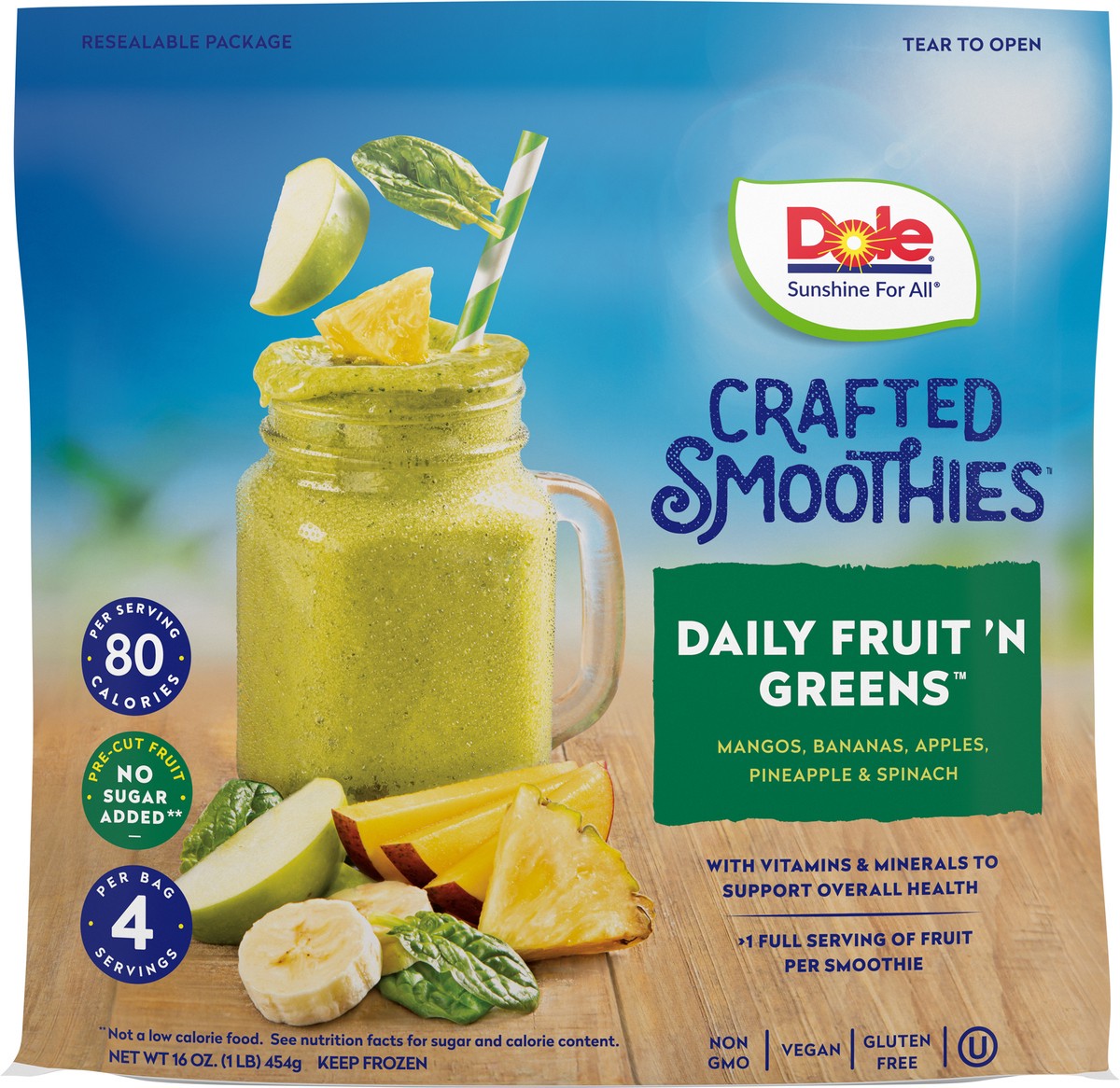 slide 3 of 11, Dole Crafted Smoothies, 14 oz