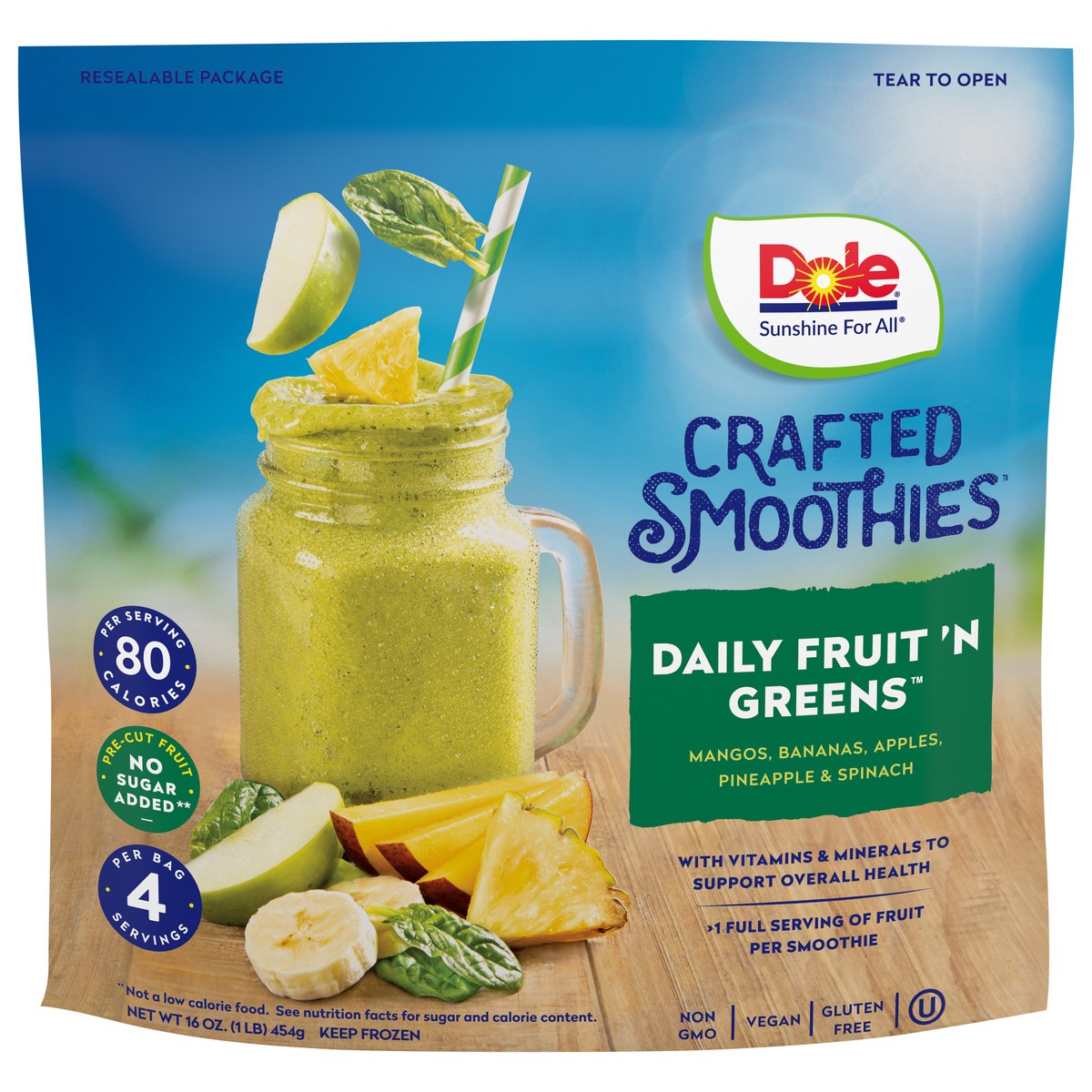 slide 1 of 11, Dole Crafted Smoothies, 14 oz