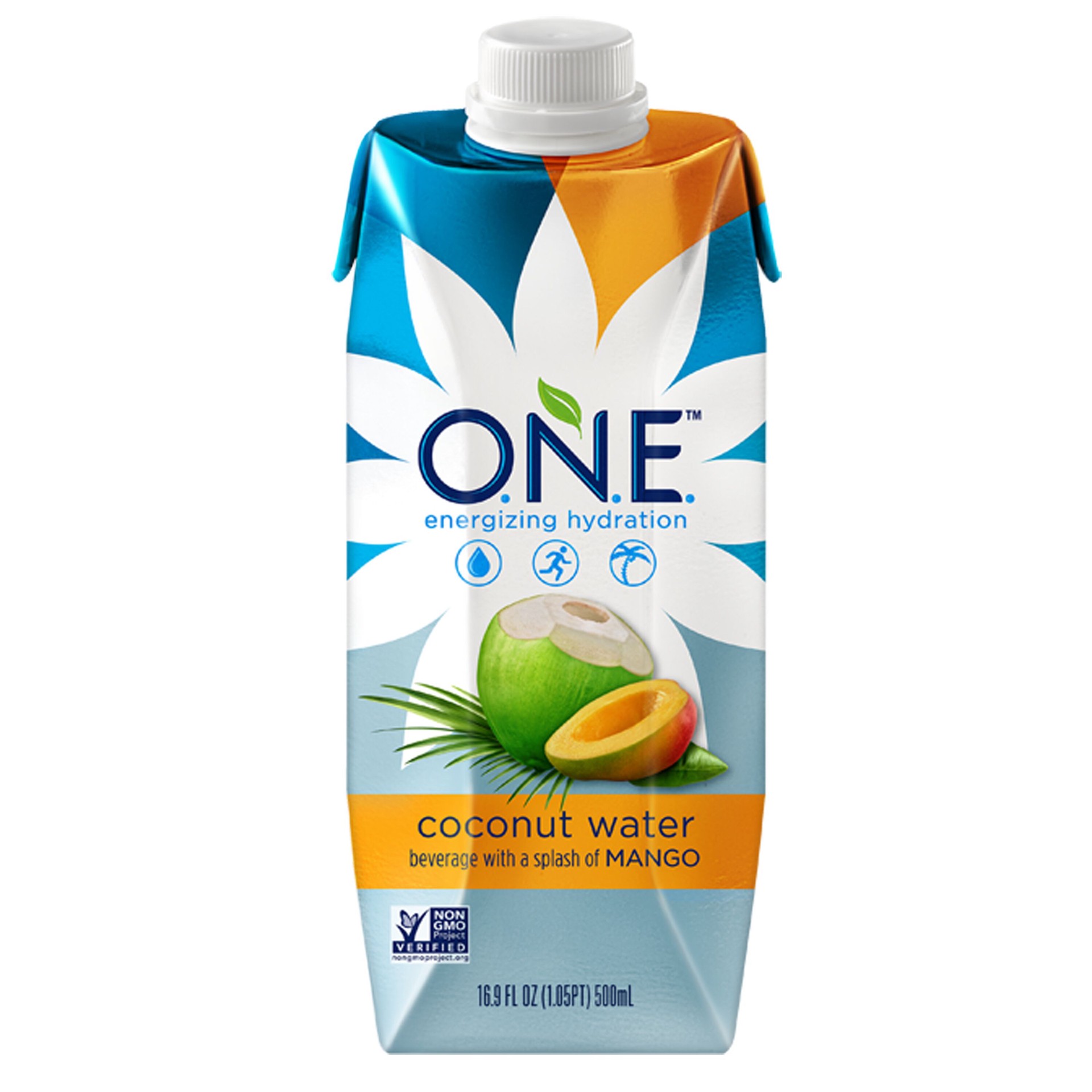 slide 1 of 1, O.N.E. Coconut Water with Mango 16.9 Fl Oz, 16.9 fl oz