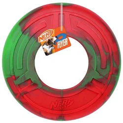 Nerf Dog 10-inch Atomic Flyer - Red/Green