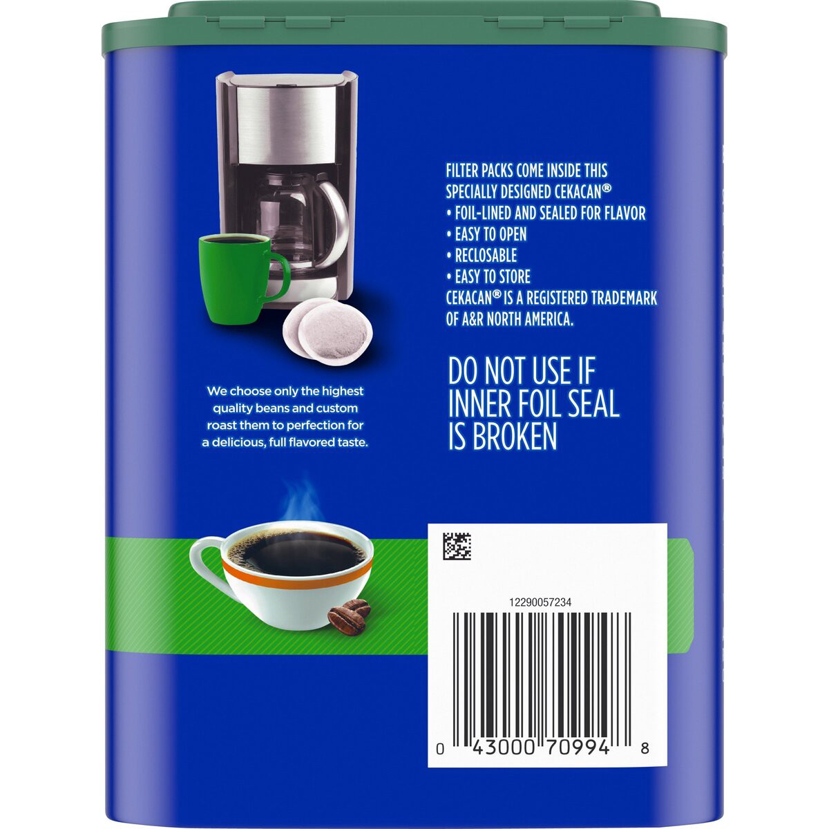 slide 2 of 8, Maxwell House Original Roast Decaf Ground Coffee Filter Packs, Decaffeinated, 5.3 oz Can, 5.3 oz