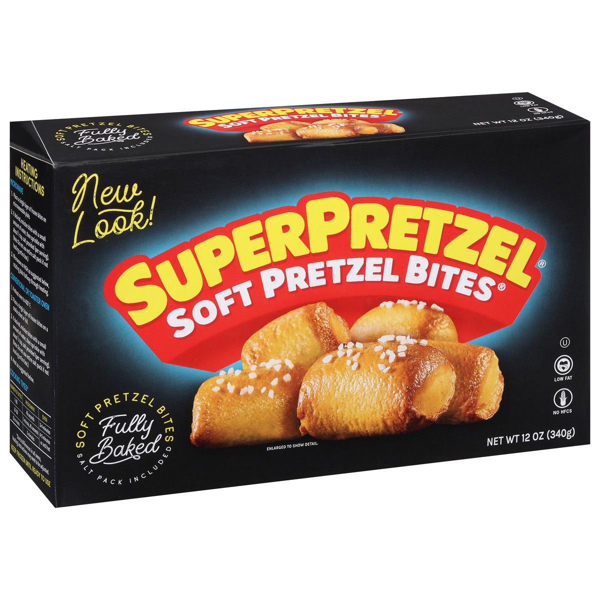 slide 2 of 9, SuperPretzel Soft Pretzel Bites, 12 oz