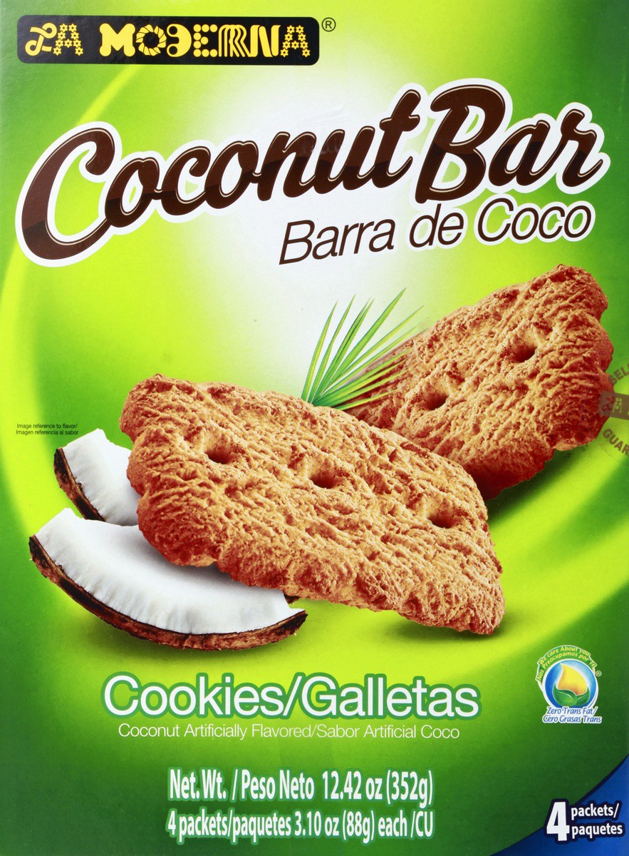slide 9 of 9, La Moderna Coconut Bar Cookies, 12.42 oz