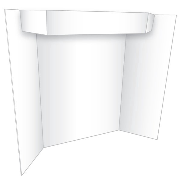 slide 2 of 3, Royal Brites Eco Brites Too Cool Tri-Fold Poster Board, 24 x 36, White/White, 36 in x 48 in