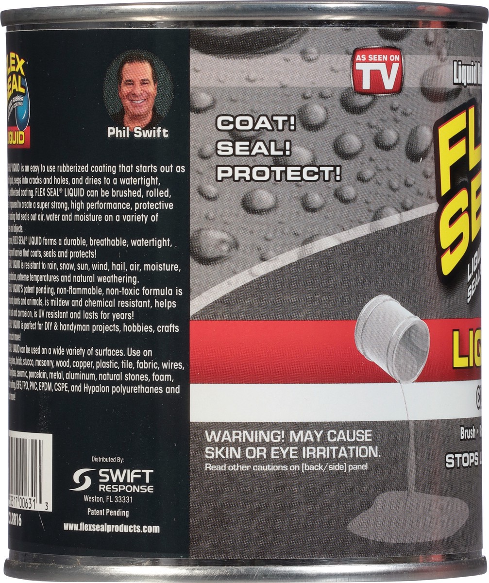 slide 9 of 12, Flex Seal Liquid Clear Liquid Rubber Sealant Coating 16 fl oz, 16 fl oz