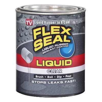 slide 1 of 1, Flex Seal Liquid Rubber Sealant Coating - Clear, 16 oz