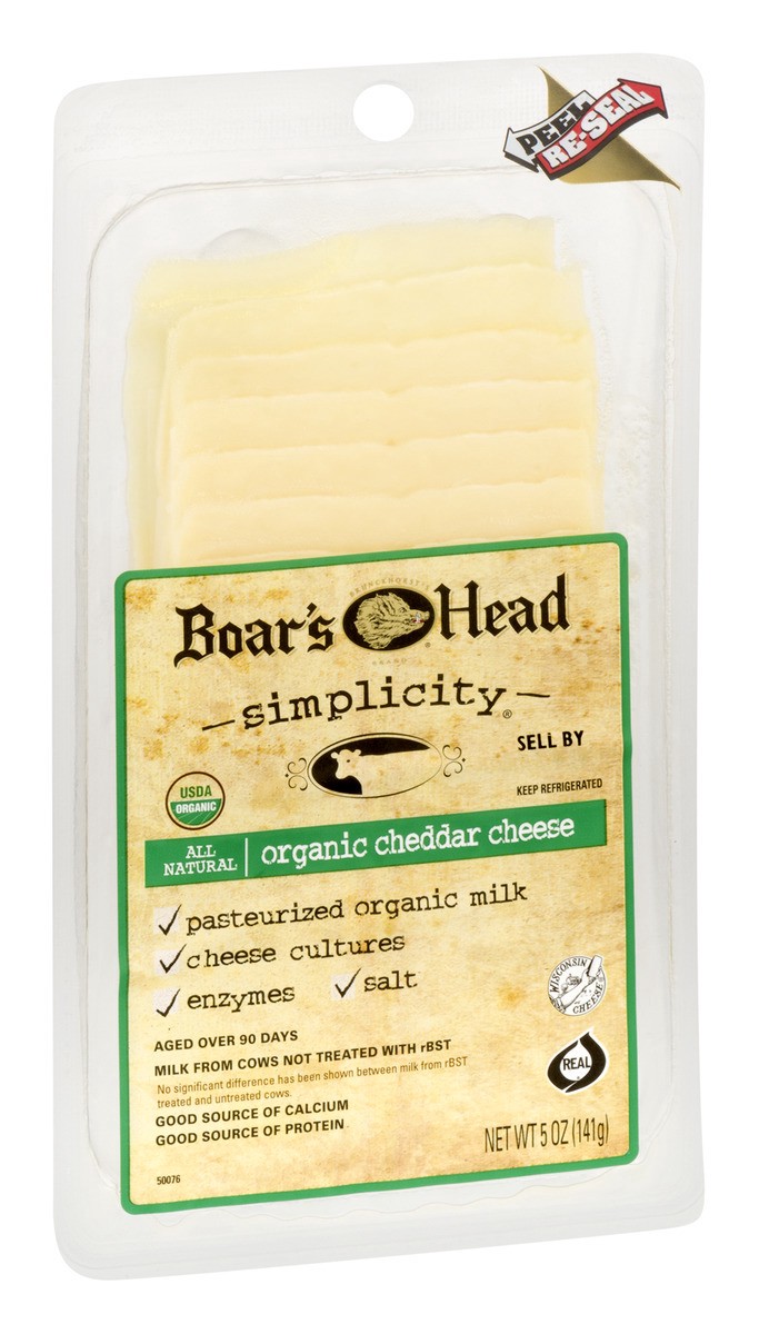 Boar's Head Cheese, Cheddar, Organic 5 oz Shipt