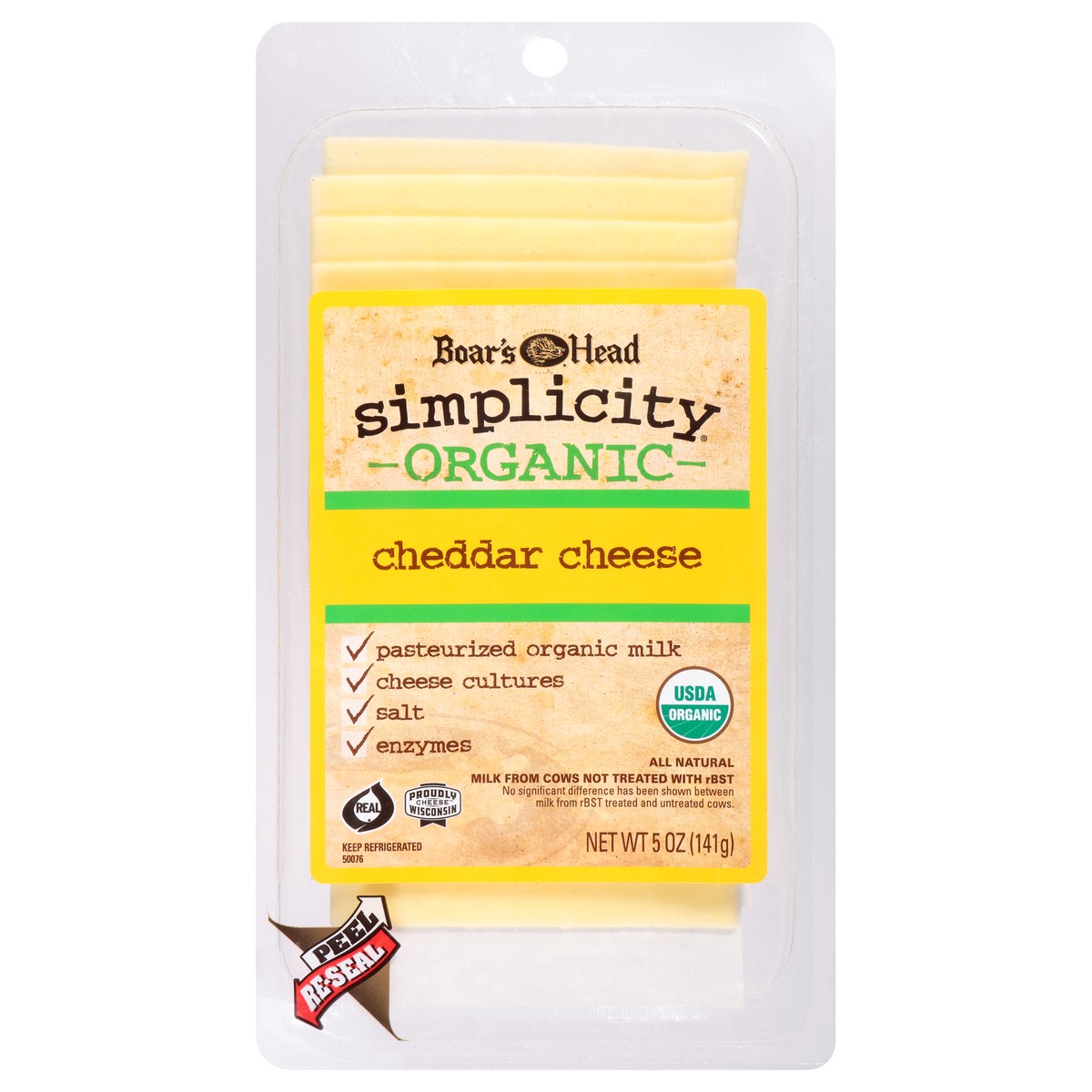 Boar's Head Cheese, Cheddar, Organic 5 oz Shipt