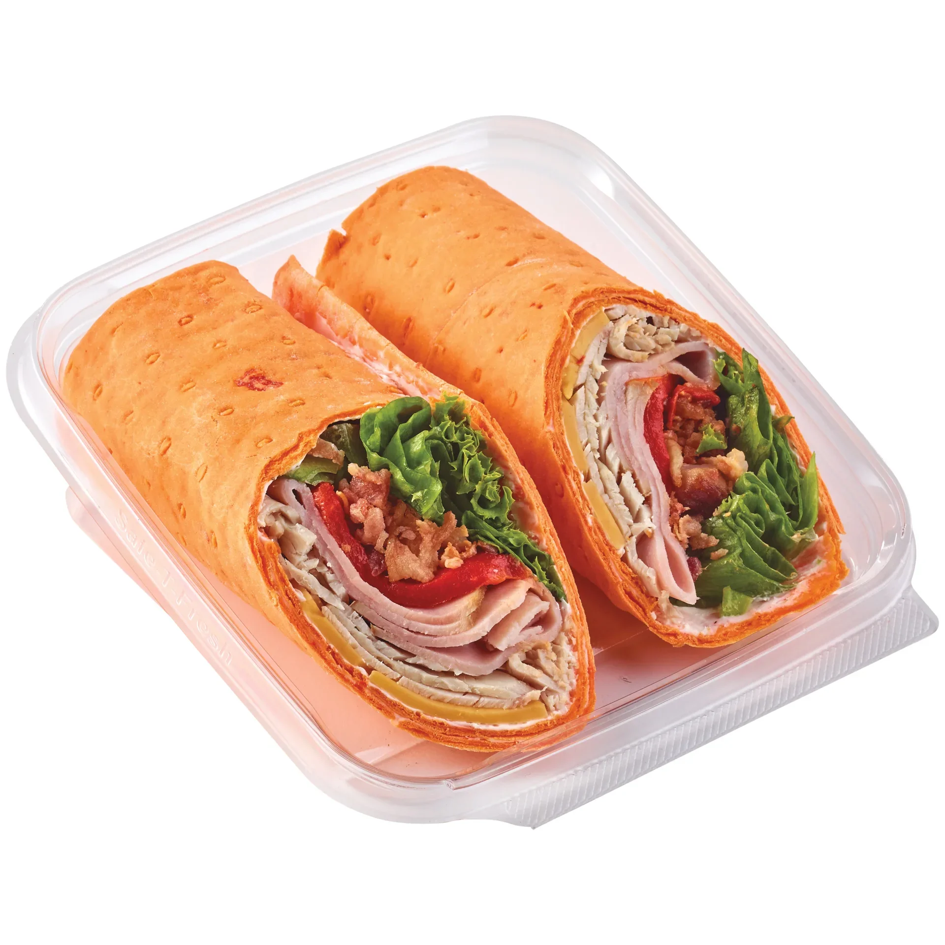 slide 1 of 1, Meal Simple by H-E-B Club Sandwich Wrap, 8.8 oz