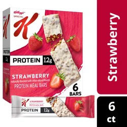 Special K Bar Protein Meal Bars, 12g Protein Snacks, Meal Replacement, Strawberry, 9.5oz Box, 6 Bars