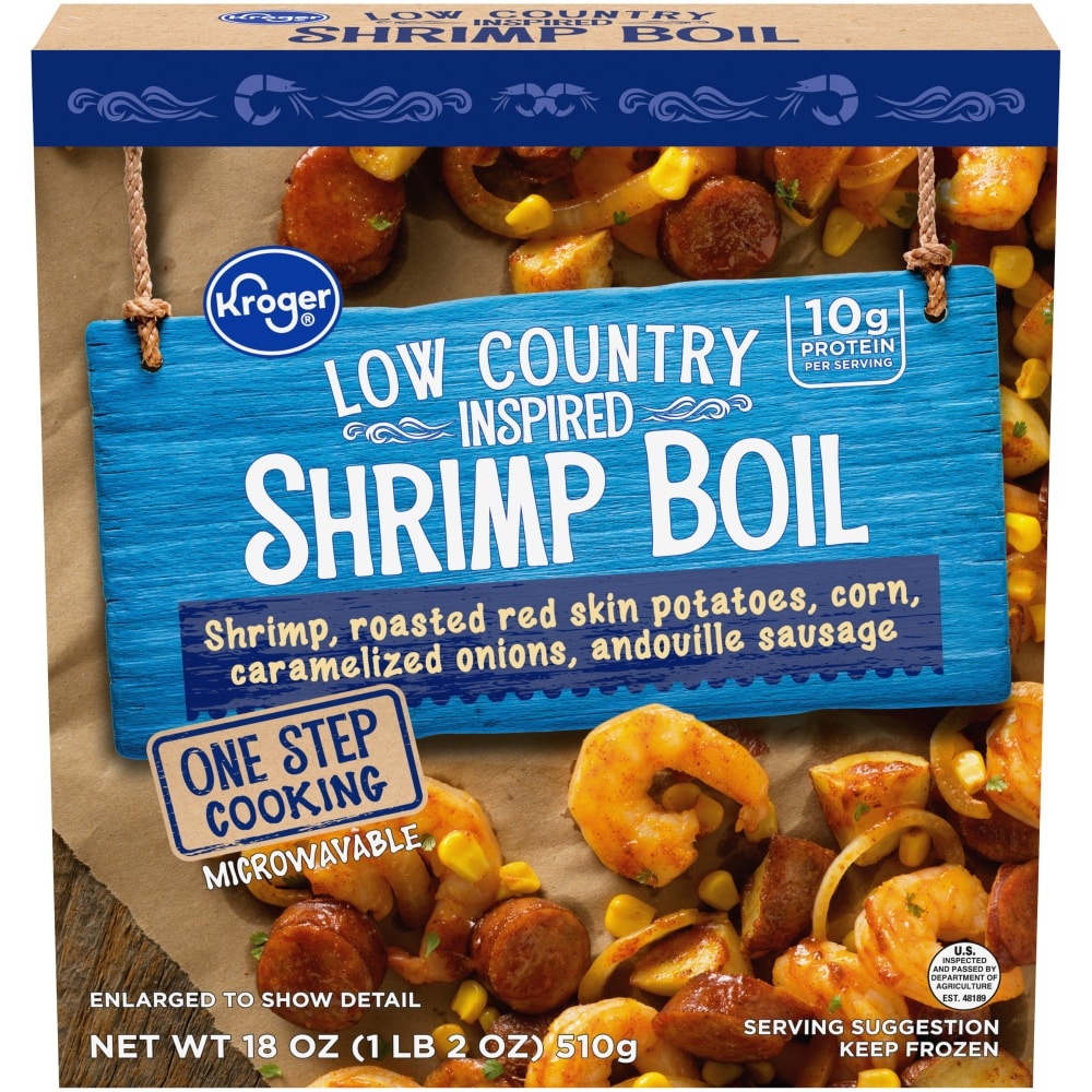 slide 1 of 1, Kroger Low Country Style Shrimp Boil, 18 oz