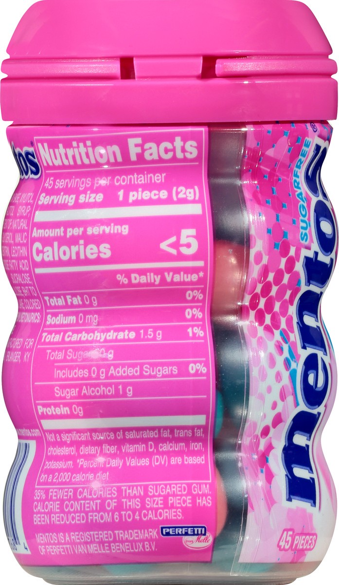 slide 4 of 9, Mentos Pure Fresh Sugarfree Bubble Fresh Cotton Candy Gum 45 ea, 45 ct