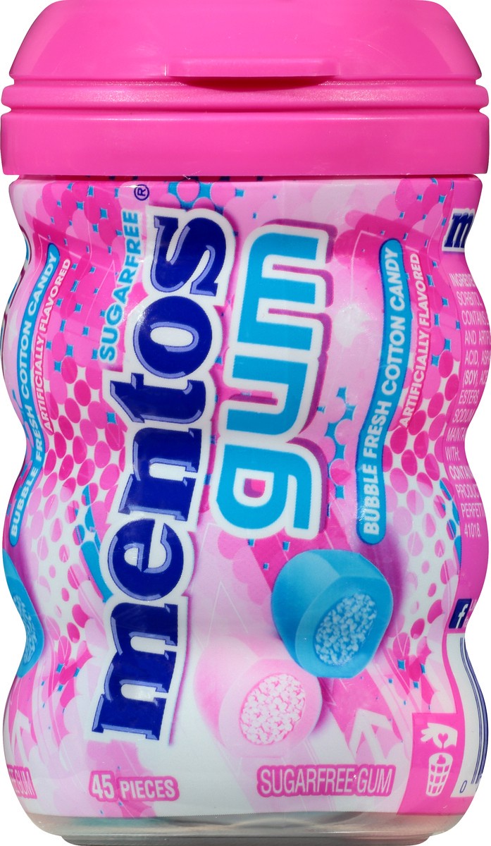 slide 5 of 9, Mentos Pure Fresh Sugarfree Bubble Fresh Cotton Candy Gum 45 ea, 45 ct