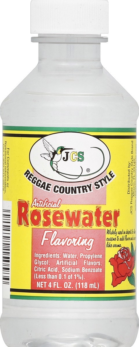 slide 2 of 2, JCS Jamaican Country Style Jamaican Cntry Style Rosewater Flavo, 4 oz