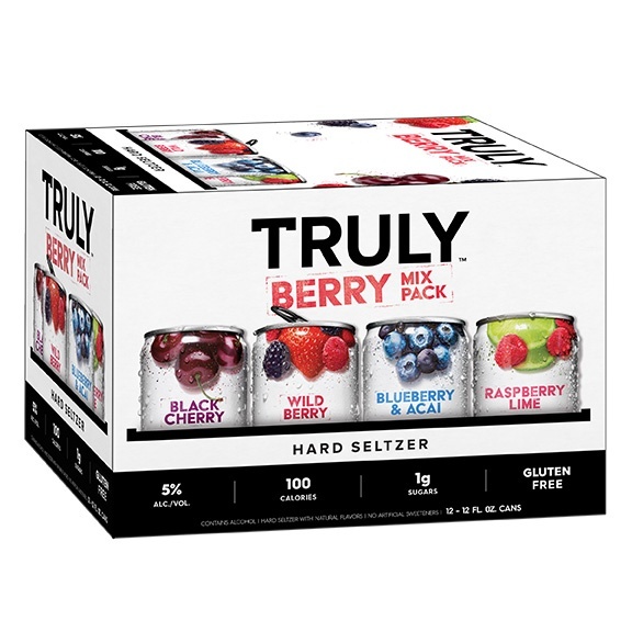 slide 3 of 5, TRULY Hard Seltzer Berry Mix Pack, 12 ct; 12 fl oz