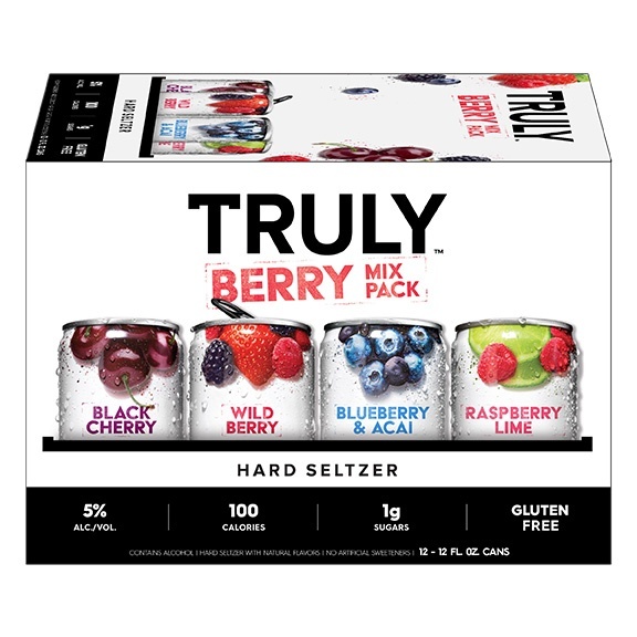 slide 4 of 5, TRULY Hard Seltzer Berry Mix Pack, 12 ct; 12 fl oz