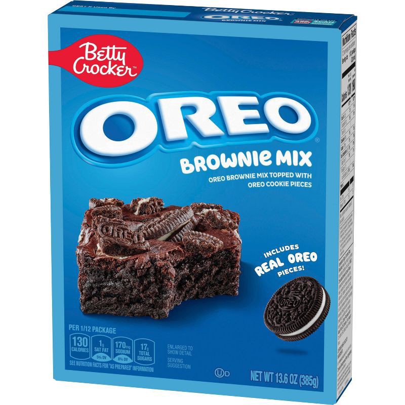 slide 2 of 5, Betty Crocker OREO Brownie Mix, OREO Brownie Mix Topped With OREO Cookie Pieces, 13.6 oz, 13.6 oz