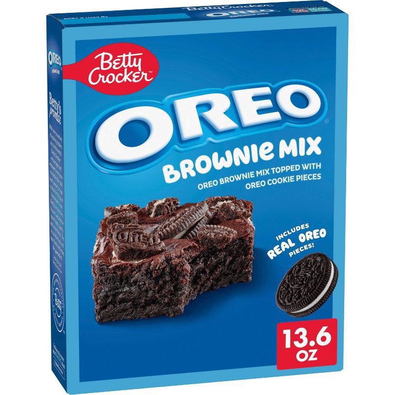 slide 1 of 5, Betty Crocker OREO Brownie Mix, OREO Brownie Mix Topped With OREO Cookie Pieces, 13.6 oz, 13.6 oz