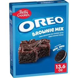 Betty Crocker OREO Brownie Mix, OREO Brownie Mix Topped With OREO Cookie Pieces, 13.6 oz