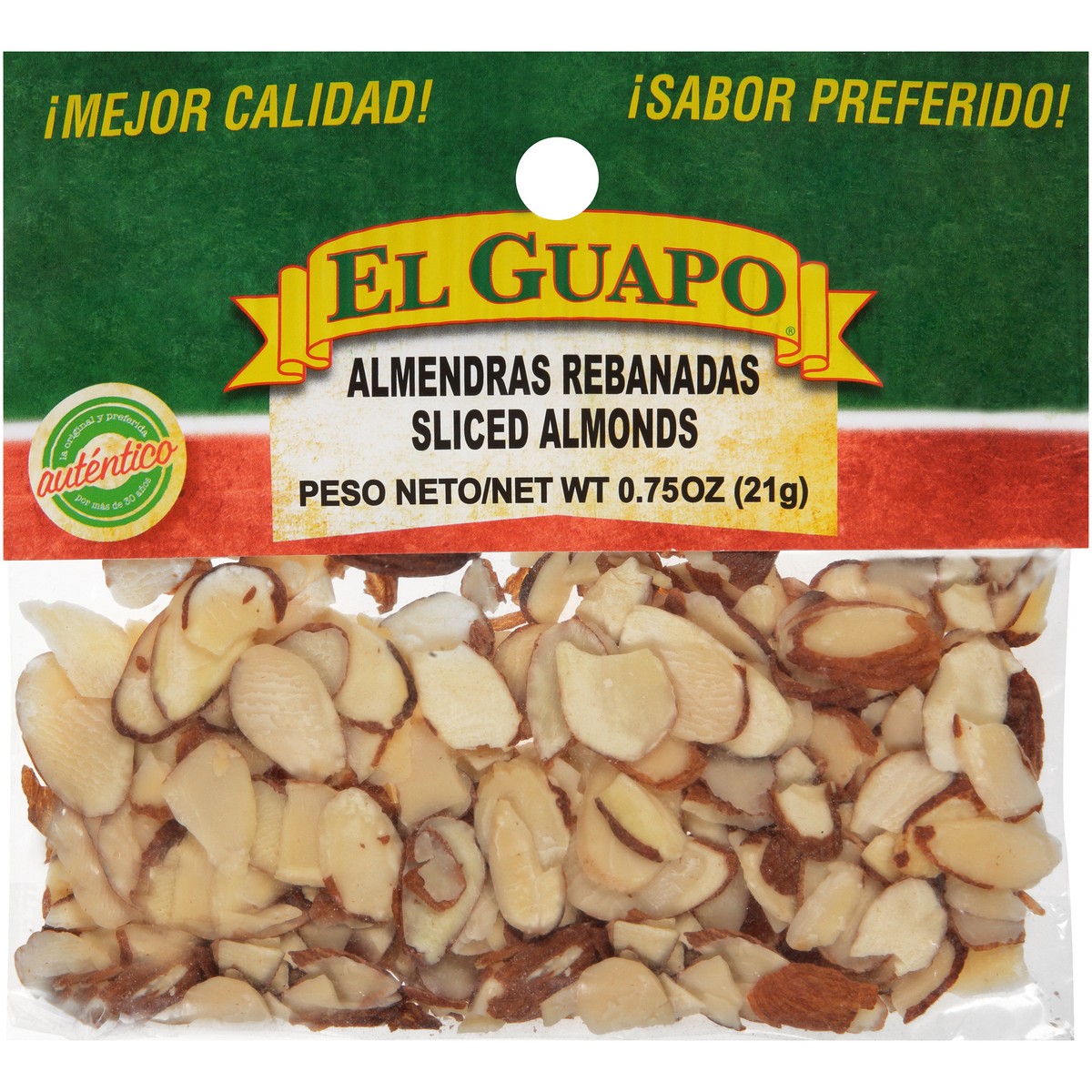 slide 2 of 10, El Guapo Sliced Almonds (Almendras Rebanadas), 0.75 oz, 0.75 oz