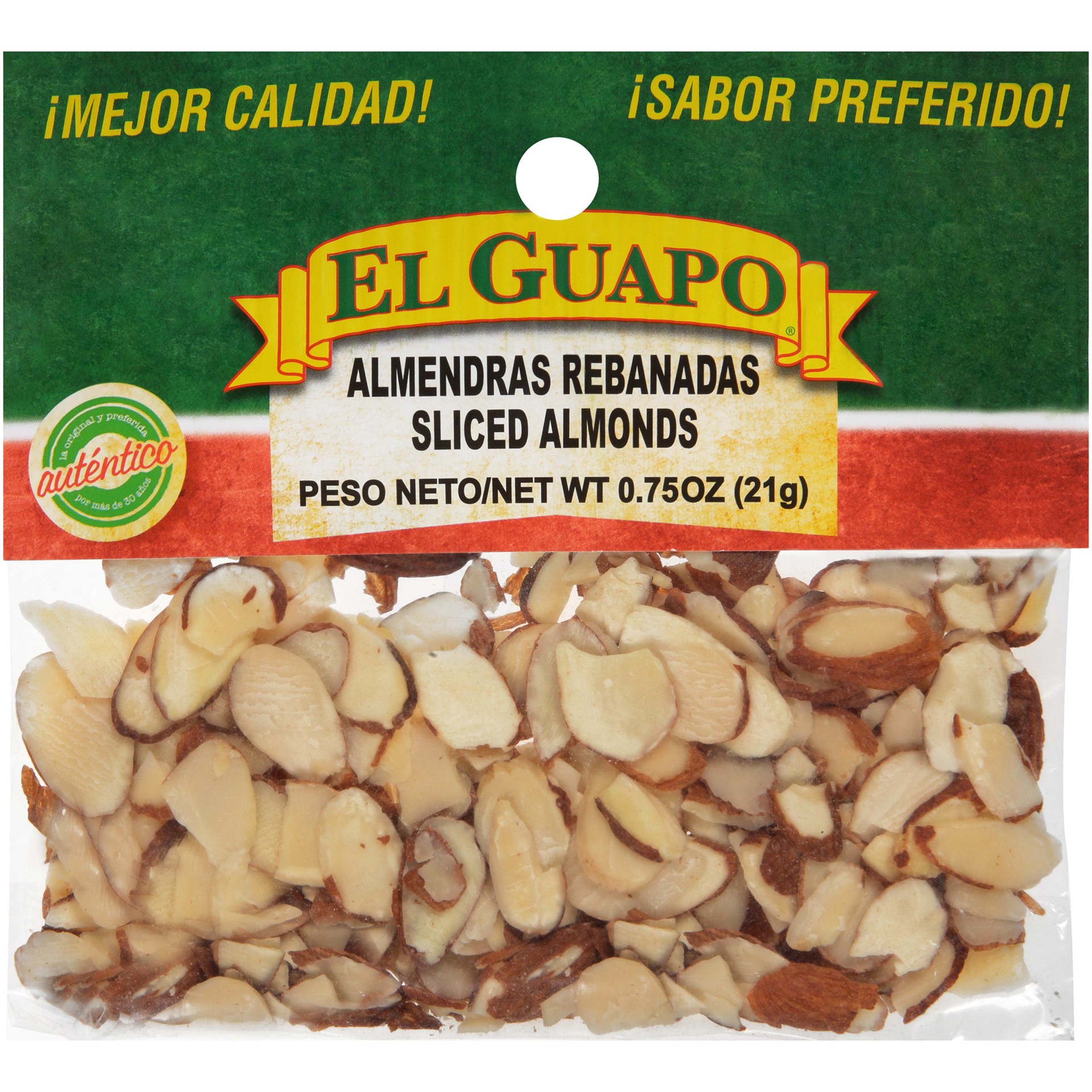 slide 1 of 10, El Guapo Sliced Almonds (Almendras Rebanadas), 0.75 oz, 0.75 oz