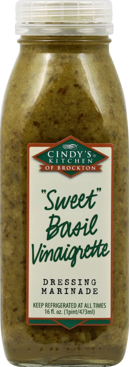 slide 2 of 2, Cindy's Kitchen Sweet Basil Vinaigrette Refrigerated Dressing, 16 fl oz