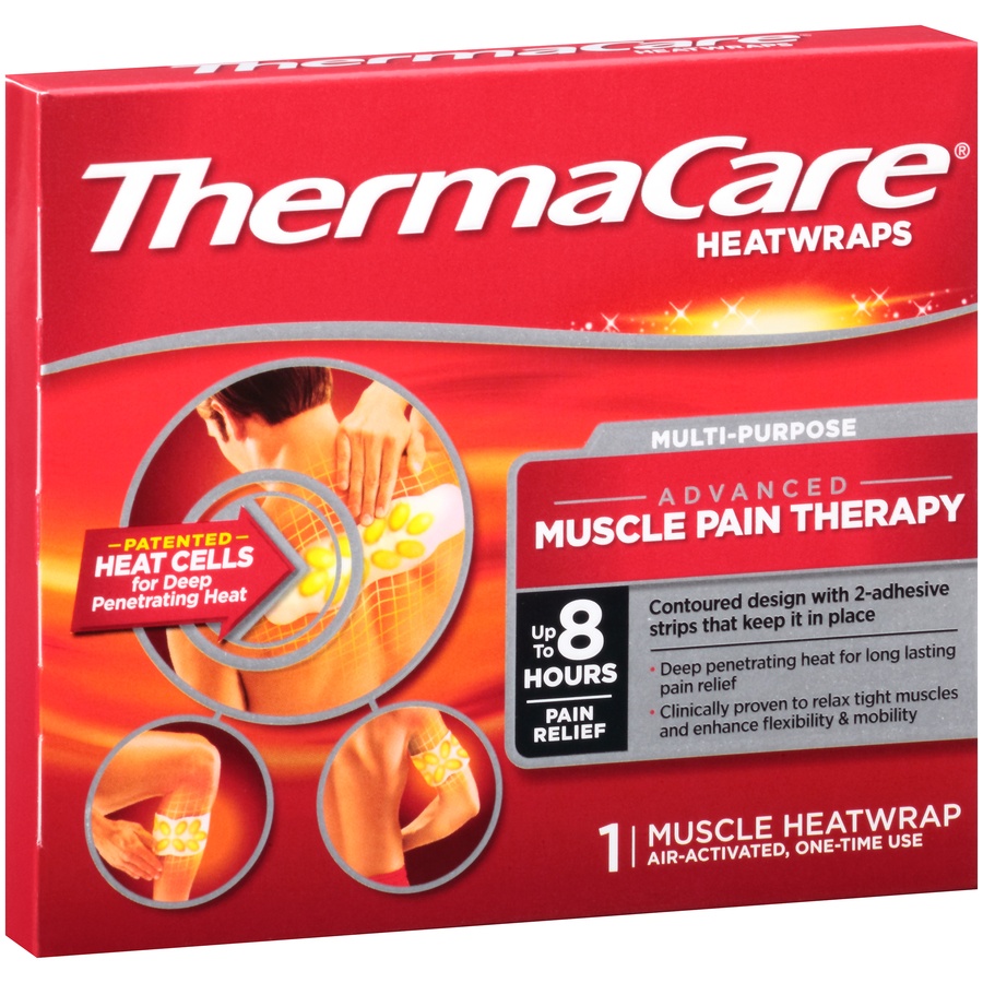 slide 2 of 6, ThermaCare Multi-Purpose Muscle Pain Therapy Heatwrap, 1 ct