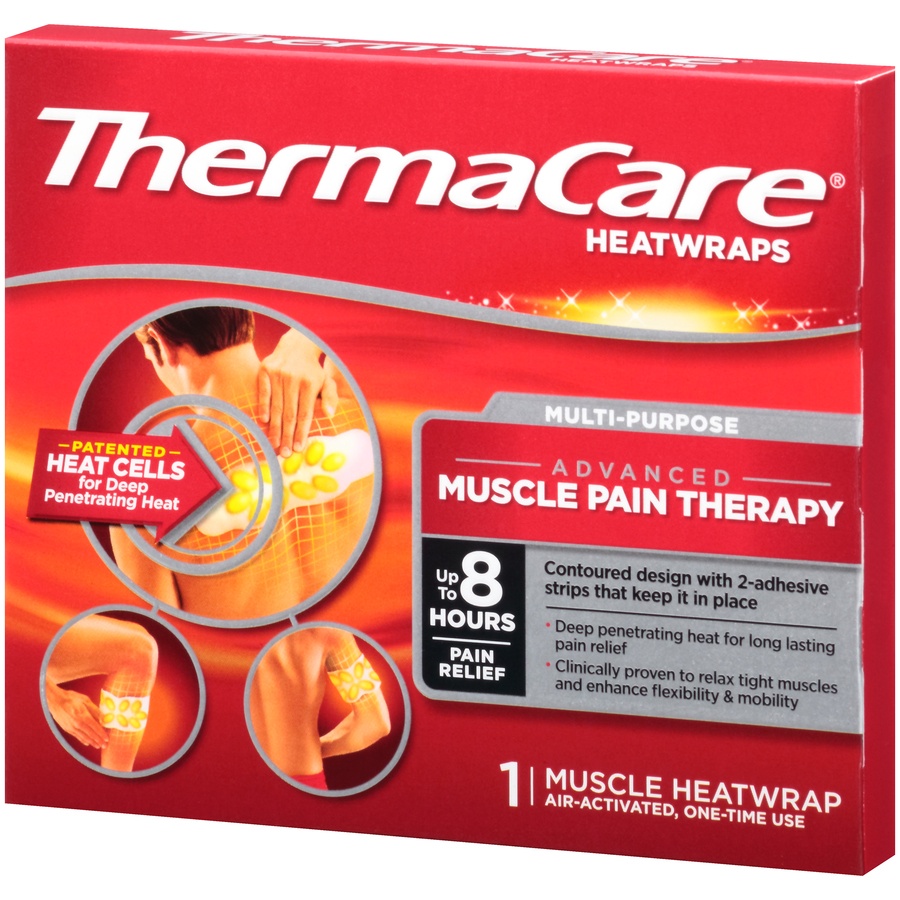 slide 3 of 6, ThermaCare Multi-Purpose Muscle Pain Therapy Heatwrap, 1 ct