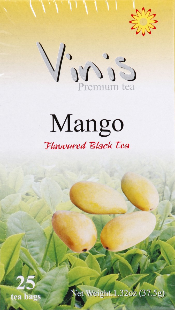 slide 4 of 5, Vinis Mango Black Tea - 25 ct, 25 ct