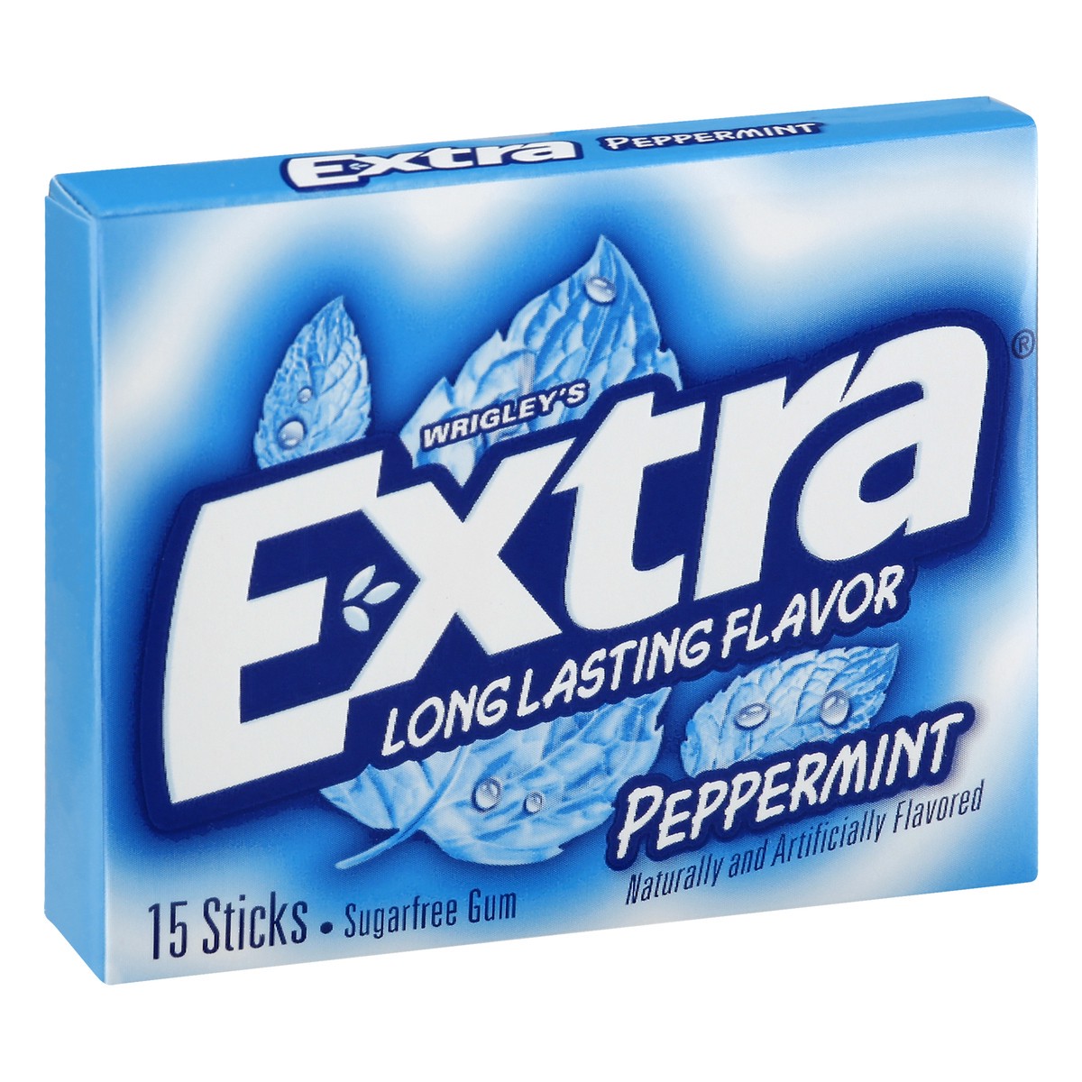 slide 5 of 9, EXTRA Gum Peppermint Chewing Gum, 15 Pieces (Pack of 10), 150 pc