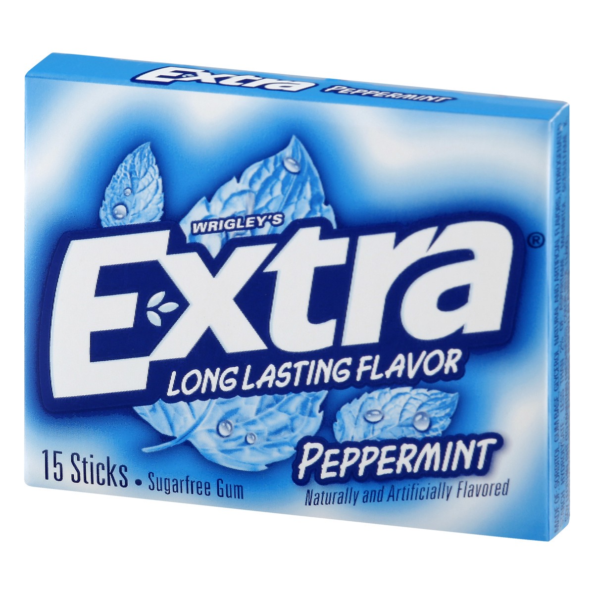 slide 8 of 9, EXTRA Gum Peppermint Chewing Gum, 15 Pieces (Pack of 10), 150 pc