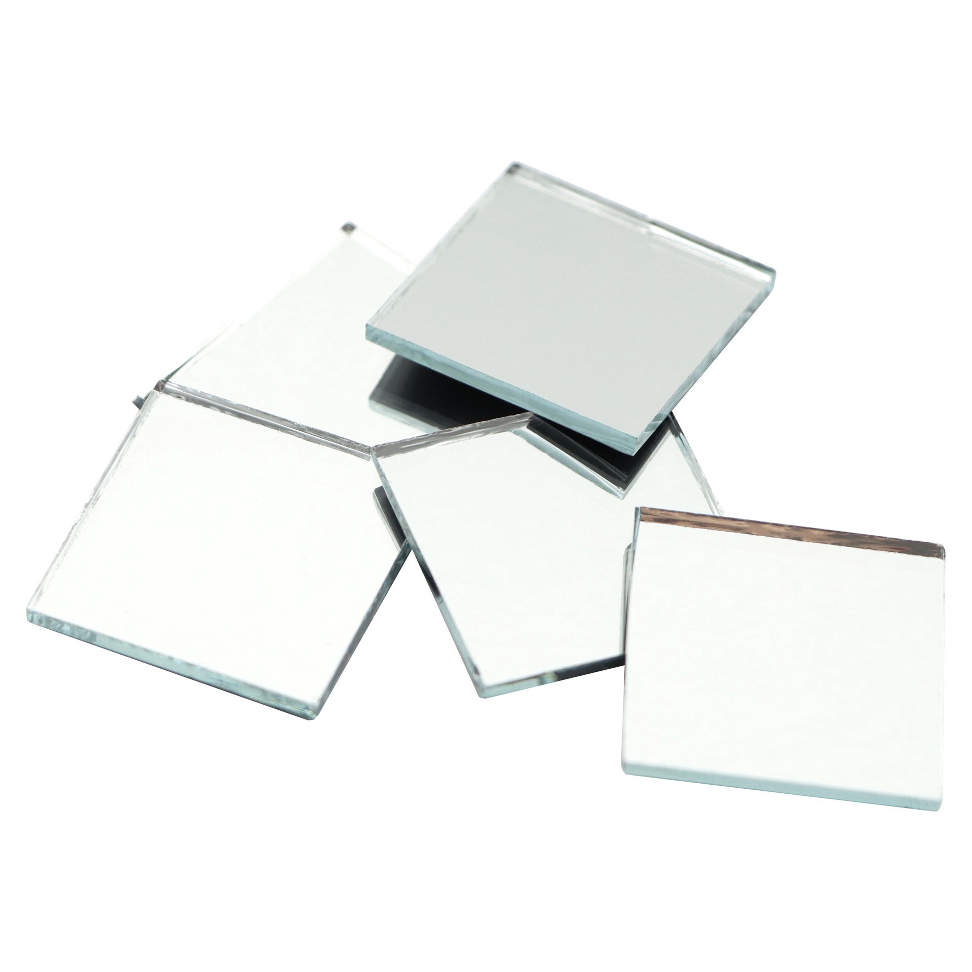 slide 3 of 3, 1" Square Glass Mirrors, 50ct. By Make Market, 50 ct